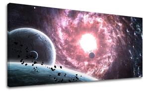 Obraz na stěnu PANORAMA VESMÍR - 30x60 cm