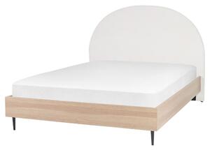 Manželská postel 160 cm Milza (bílá). 1081404