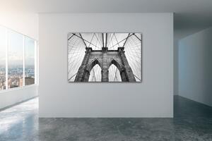 Impresi Obraz Brooklyn bridge černobílý - 60 x 40 cm