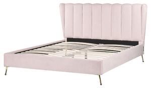 Manželská postel 160 cm Mirabell (růžová). 1081441