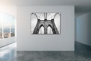 Impresi Obraz Brooklyn bridge černobílý - 70 x 50 cm