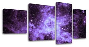 Obraz na plátně 4 díly SPACE - 90x50 cm