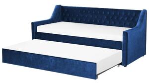 Jednolůžková postel 200 x 90 cm Monza (modrá). 1081521