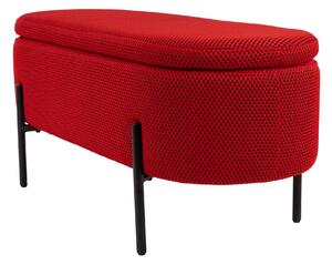 TABURETOVÁ LAVICE, kov, textil, 95/43/36 cm - Online Only svítidla, Online Only