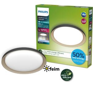 Philips UltraEfficient 8720169301115 Pebblo stropní svítidlo D320mm LED 10W/1950lm 4000K černá, béžová, SceneSwitch