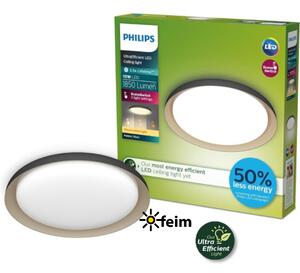 Philips UltraEfficient 8720169301092 Pebblo stropní svítidlo D320mm LED 10W/1850lm 2700K černá, béžová, SceneSwitch