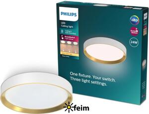 Philips 8720169301375 Hanno stropní svítidlo D384mm LED 24W/2700lm 2700K bílá, zlatá, SceneSwitch