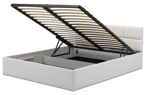 Čalouněná postel MONOS bez matrace rozměr 140x200 cm Světle šedá