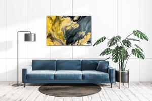 Impresi Obraz Abstraktní žluto šedý - 60 x 40 cm