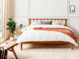 Manželská postel 160 cm Barza (světlé dřevo). 1080335