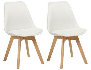 Set 2 ks jídelních židlí Dakza (bílá). 1080306