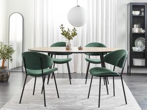 Set 2 ks jídelních židlí Kiaza (zelená). 1080680