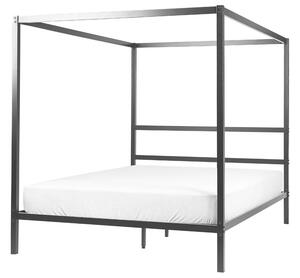 Manželská postel 160 cm Lesta (černá). 1080911