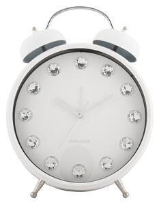Designové stolní hodiny - budík 6019WH Karlsson 30cm