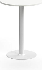 AJ Produkty Barový stůl ALVA, Ø700x900 mm, upevnitelný, vysokotlaký laminát, bílá