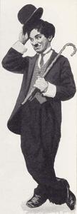 English School, - Obrazová reprodukce Charlie Chaplin, (21.6 x 60 cm)