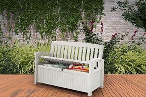 Zahradní lavice Keter Patio Bench bílá
