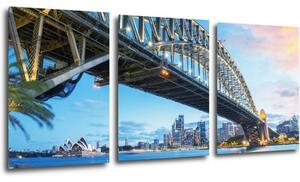 Impresi Obraz Osvícený most - 150 x 70 cm (3 dílný)