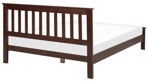 Manželská postel 140 cm Maye (tmavé dřevo). 1081310