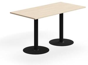 AJ Produkty Stůl ALVA, 1400x700x720 mm, vysokotlaký laminát, černá/bříza