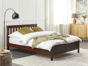 Manželská postel 140 cm Maye (tmavé dřevo). 1081310