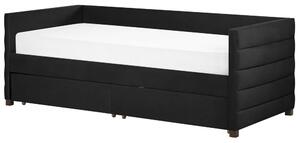 Jednolůžková postel 200 x 90 cm Marza (černá). 1081270