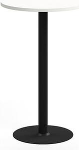 AJ Produkty Barový stůl VERTICUS, Ø700x1100 mm, bílá/černá
