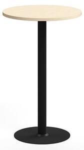 AJ Produkty Barový stůl VERTICUS, Ø700x1100 mm, bříza/černá