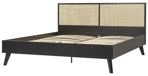 Manželská postel 180 cm Monza (černá). 1081516