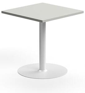 AJ Produkty Stůl VERTICUS, 700x700x720 mm, světle šedá/bílá