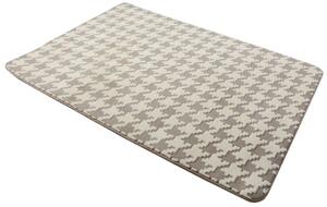 Tutumi Clover, plyšový koberec 160x230 cm, béžová, SHG-04023