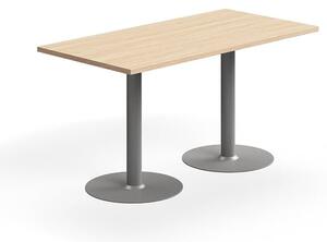 AJ Produkty Stůl VERTICUS, 1400x700x720 mm, dub/stříbrná
