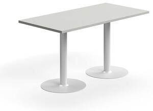 AJ Produkty Stůl VERTICUS, 1400x700x720 mm, světle šedá/bílá
