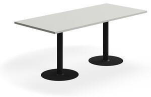 AJ Produkty Stůl VERTICUS, 1800x800x720 mm, světle šedá/černá