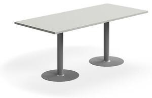 AJ Produkty Stůl VERTICUS, 1800x800x720 mm, světle šedá/stříbrná