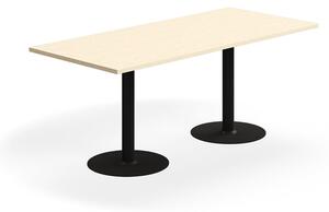 AJ Produkty Stůl VERTICUS, 1800x800x720 mm, bříza/černá