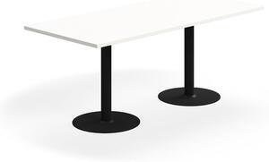 AJ Produkty Stůl VERTICUS, 1800x800x720 mm, bílá/černá