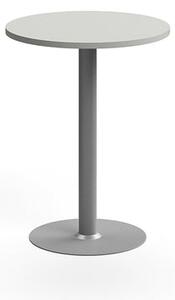 AJ Produkty Barový stůl VERTICUS, Ø700x900 mm, světle šedá/stříbrná