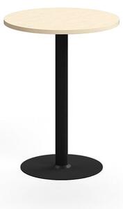 AJ Produkty Barový stůl VERTICUS, Ø700x900 mm, bříza/černá