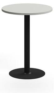 AJ Produkty Barový stůl VERTICUS, Ø700x900 mm, světle šedá/černá