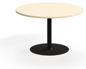 AJ Produkty Stůl VERTICUS, Ø1200x720 mm, bříza/černá