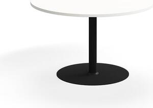 AJ Produkty Stůl VERTICUS, Ø1200x720 mm, bílá/černá