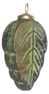 Vánoční koule Leaf Green 7*4*13 cm – 7x4x13 cm