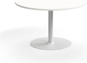 AJ Produkty Stůl VERTICUS, Ø1200x720 mm, bílá
