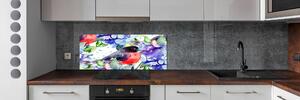 Panel do kuchyně Pták a květiny pksh-57455538