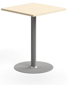 AJ Produkty Barový stůl VERTICUS, 700x700x900 mm, bříza/stříbrná