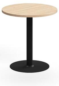 AJ Produkty Stůl VERTICUS, Ø700x720 mm, dub/černá