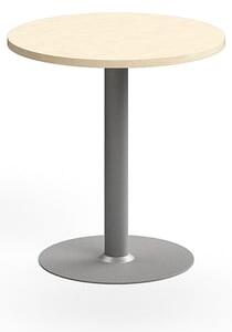 AJ Produkty Stůl VERTICUS, Ø700x720 mm, bříza/stříbrná
