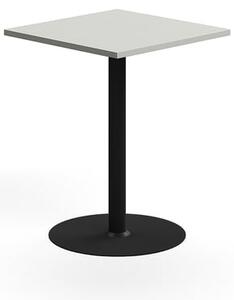 AJ Produkty Barový stůl VERTICUS, 700x700x900 mm, světle šedá/černá