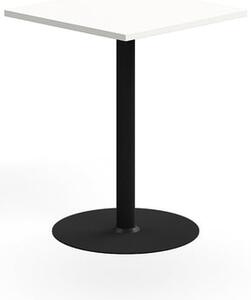 AJ Produkty Barový stůl VERTICUS, 700x700x900 mm, bílá/černá